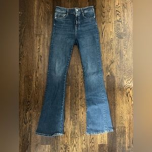 Zara dark wash flare jeans